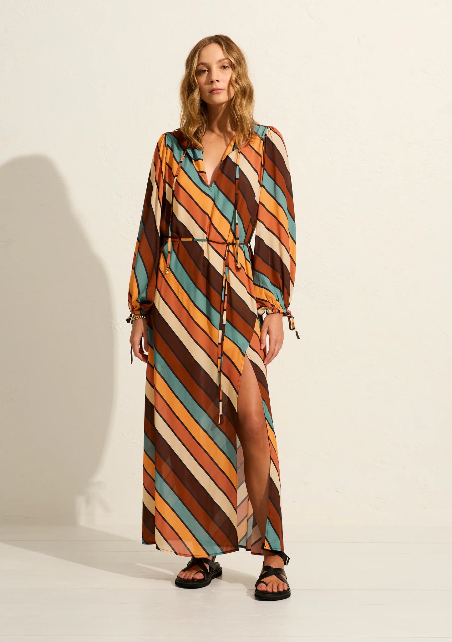 CICELY STRIPE LORETTA MAXI DRESS - N