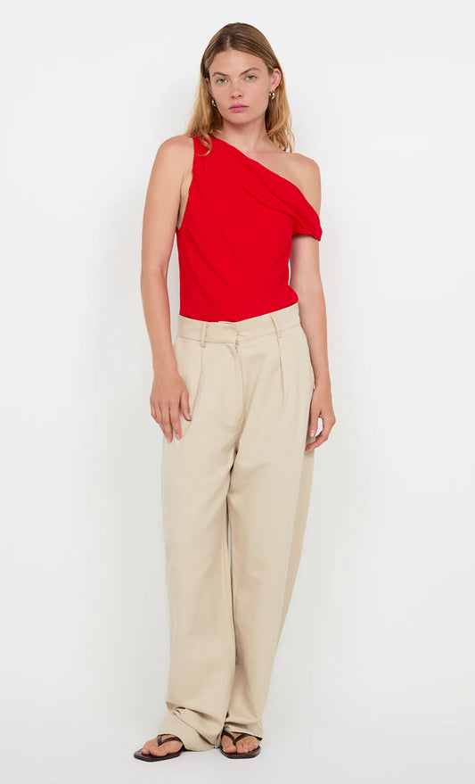 RHONE DRAPE TOP - CHILLI