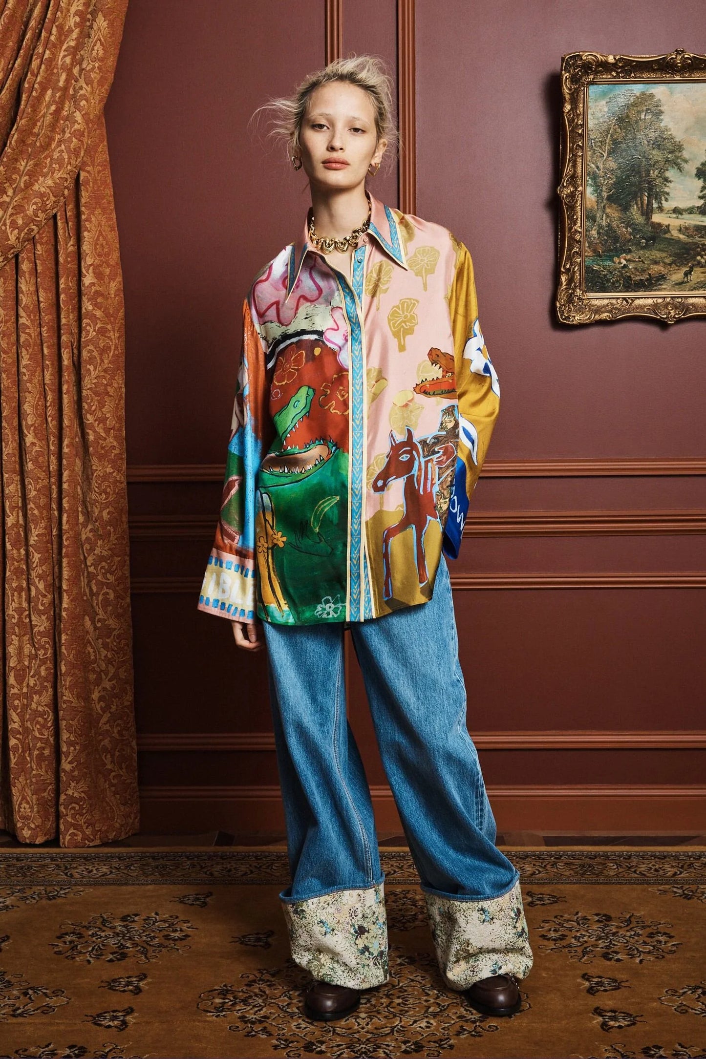 MLAK SILK SHIRT (7666T)