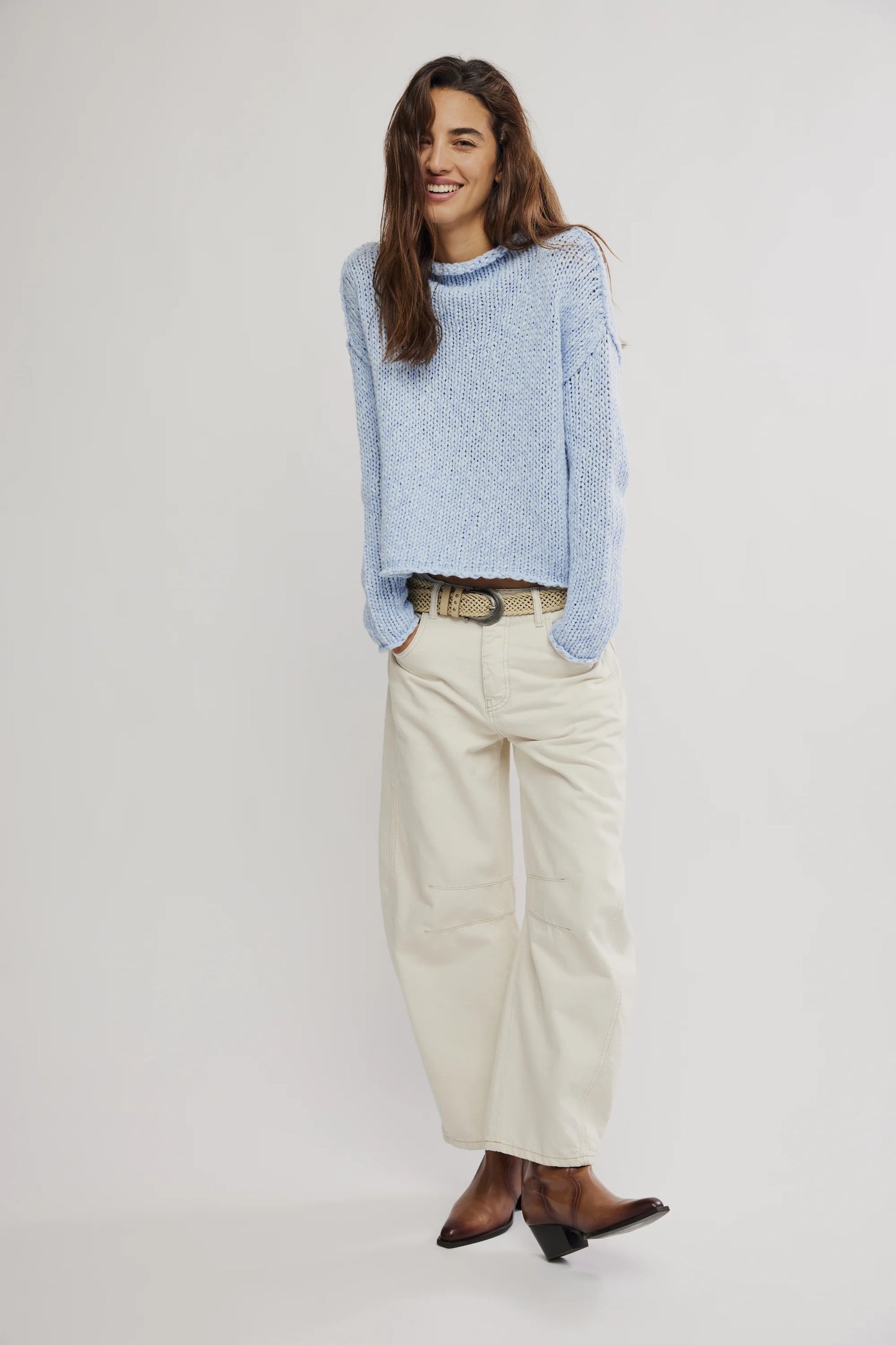 OPAL SWEATER - CASHMERE BLUE