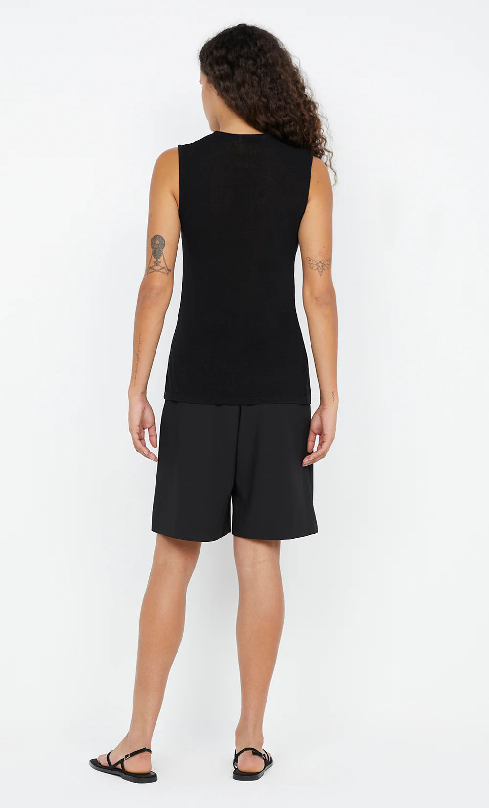 MILLA TWIST TANK TOP - BLACK