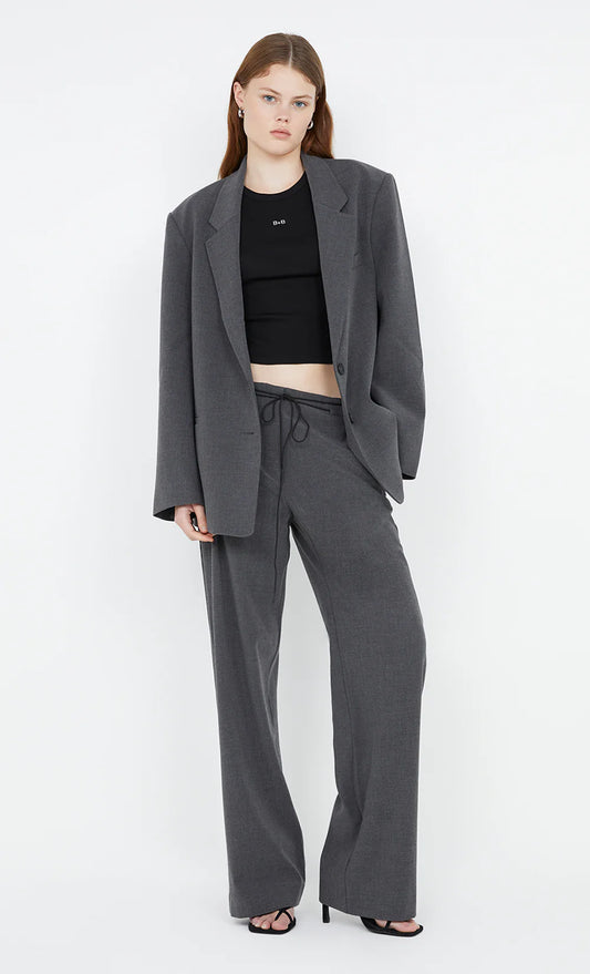 NAIDA STRAIGHT LEG PANT - CHARCOAL