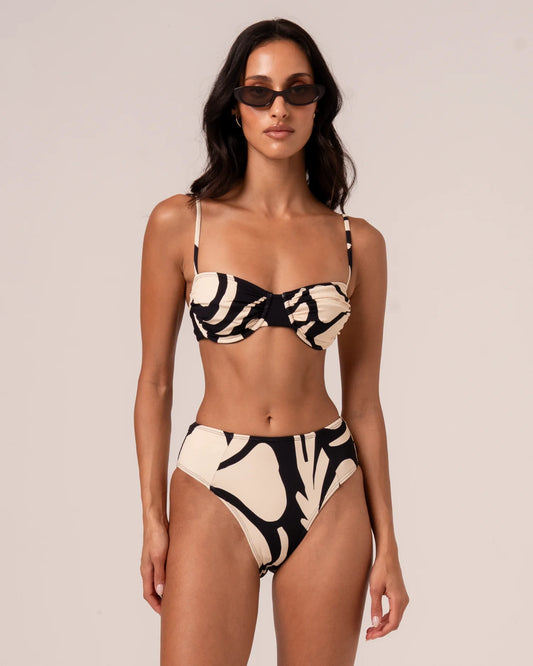 RUCHED SOFT CUP BRALETTE-BOTANICA