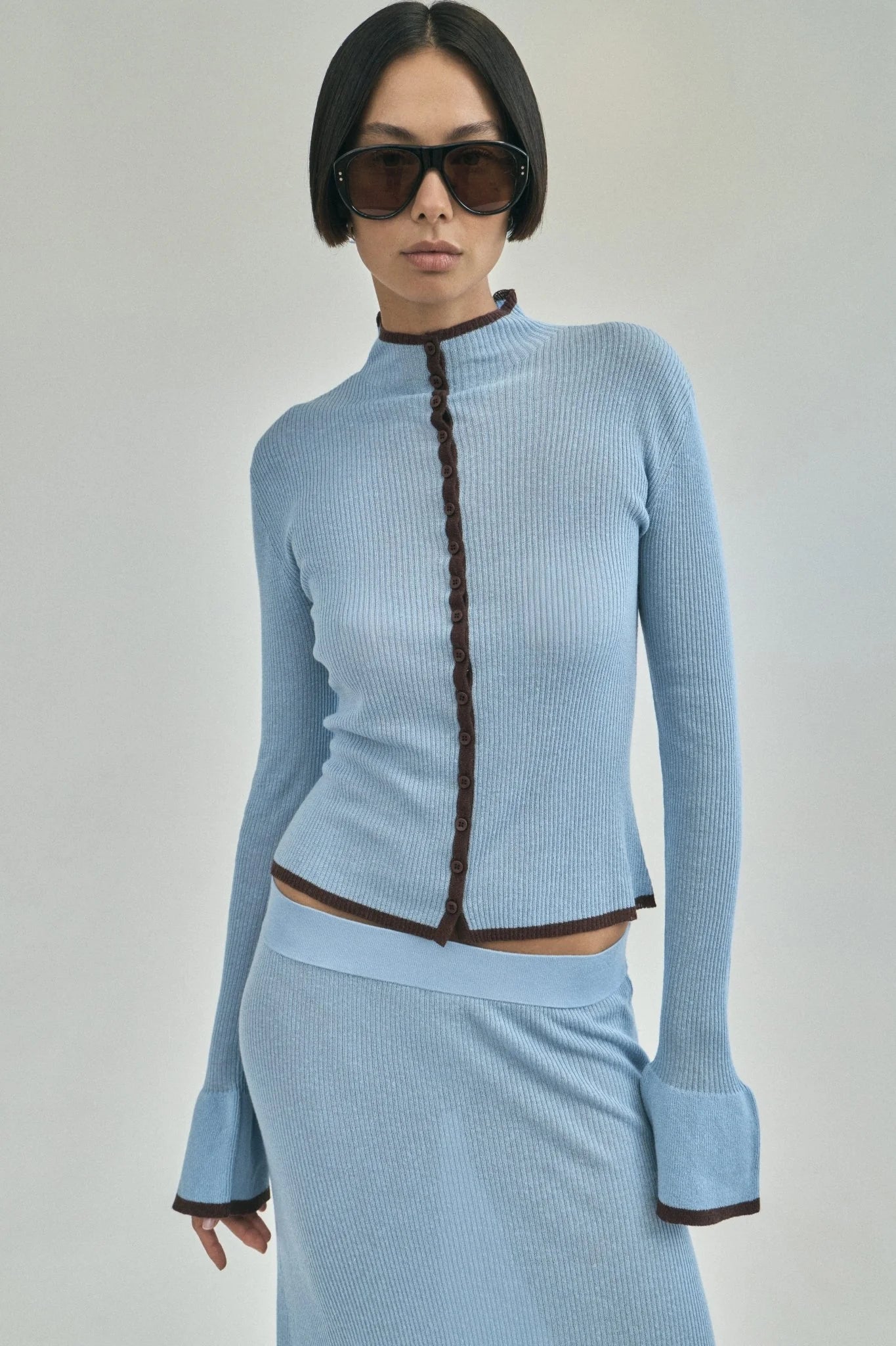BOUND KNIT CARDIGAN