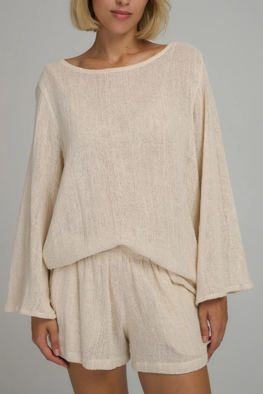 ALLEGRA MESH TOP - NATURAL