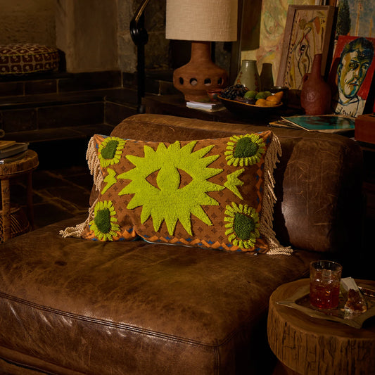 YADIRA REVERSIBLE TUFTED CUSHION-FEATHER INSERT