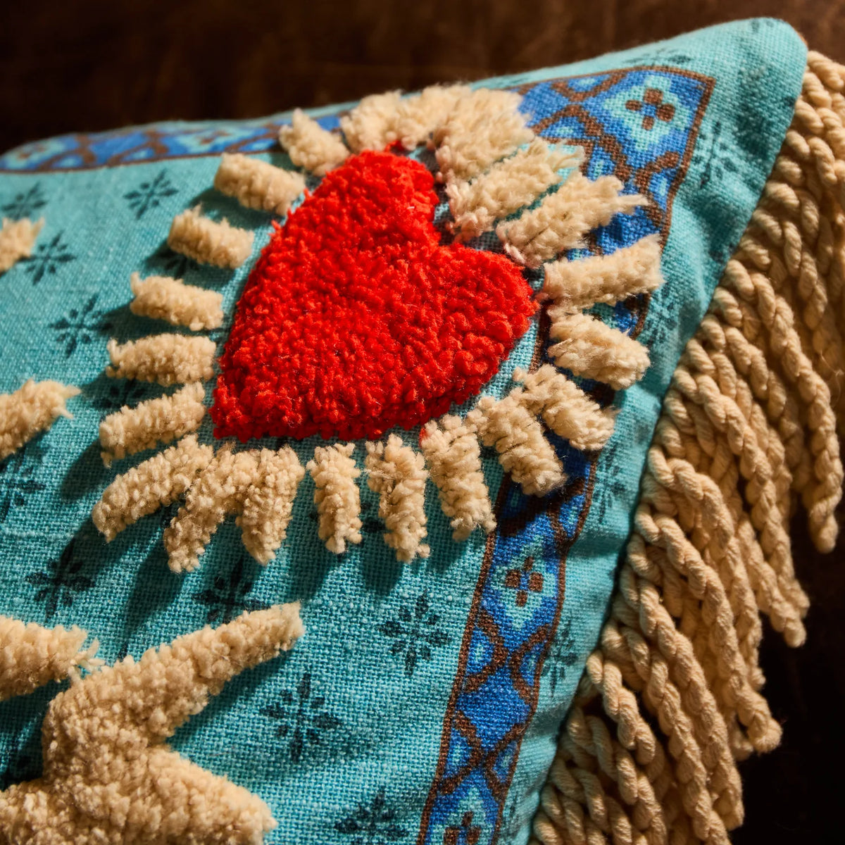 YADIRA REVERSIBLE TUFTED CUSHION-FEATHER INSERT