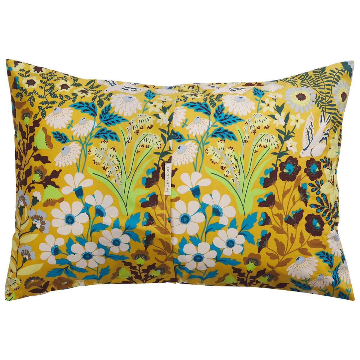 SLOANE COTTON PILLOWCASE SET-OCHRE STANDARD