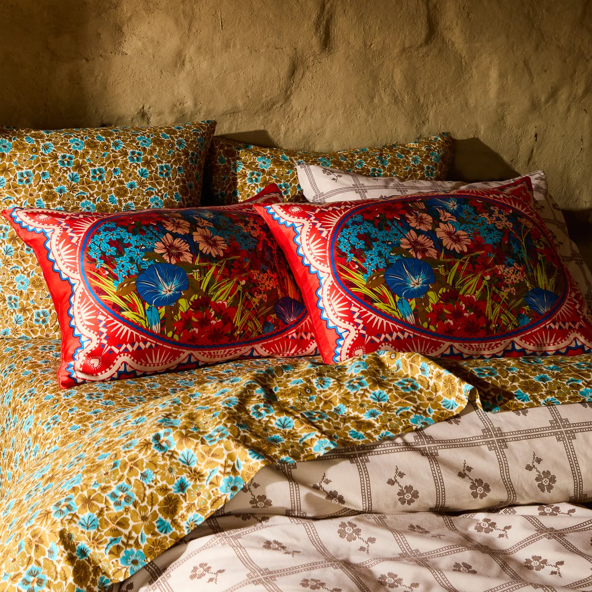 RAMONA SILK PILLOW CASE - POPPY STANDARD