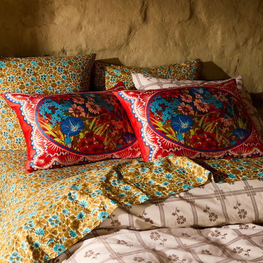 RAMONA SILK PILLOW CASE - POPPY STANDARD