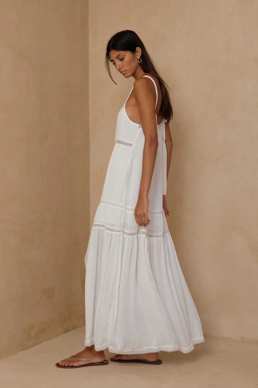 ELENA LACE DRESS -IVORY