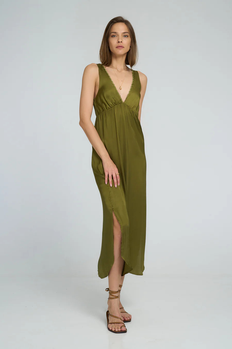 AMAZONIA DRESS - OLIVE