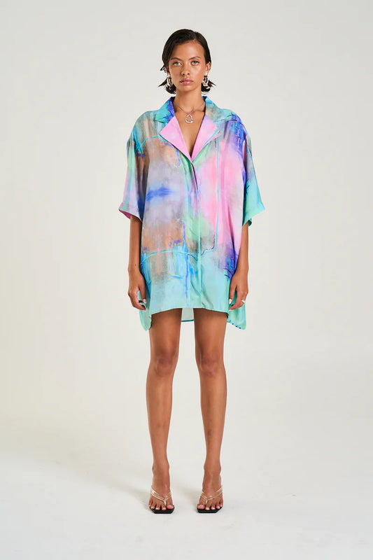 LUKA SHIRT DRESS - H2O