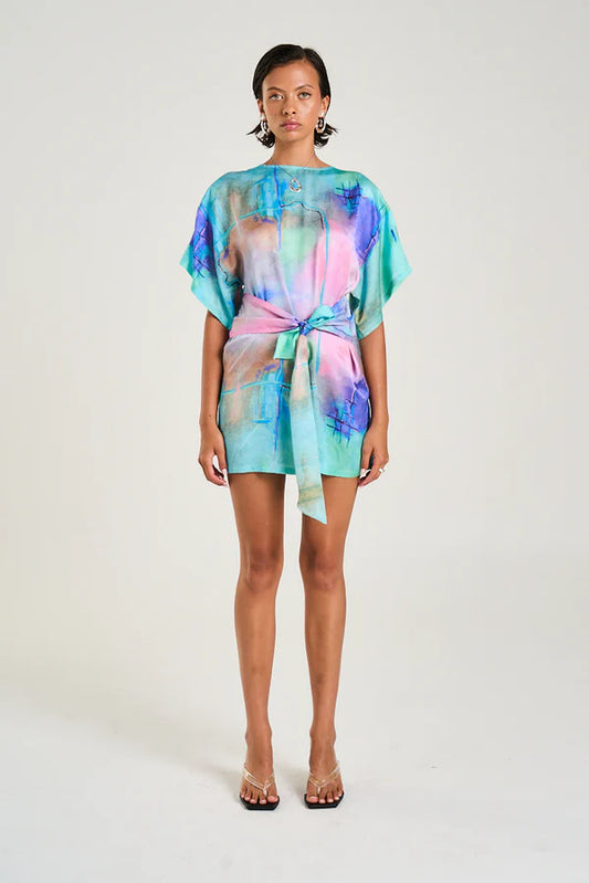 TIE FRONT DRESS - H2O