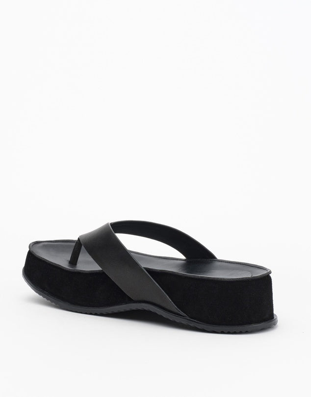 WALLACE - BLACLK LEATHER/SUEDE