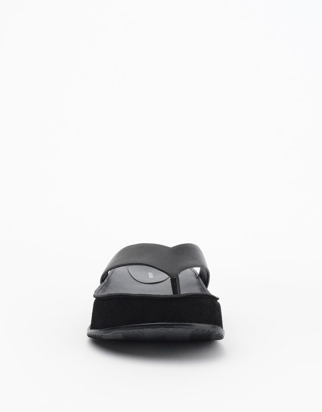 WALLACE - BLACLK LEATHER/SUEDE