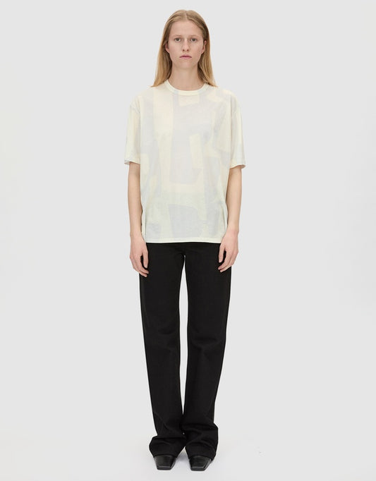 EIDRA PRINT LIGHTWEIGHT TEE - SOFT WHITE
