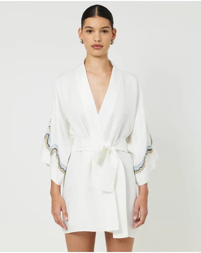 SERENE KIMONO DRESS-CREAM