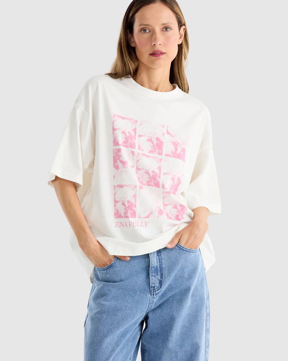 PEONY TEE -VINTAGE WHITE