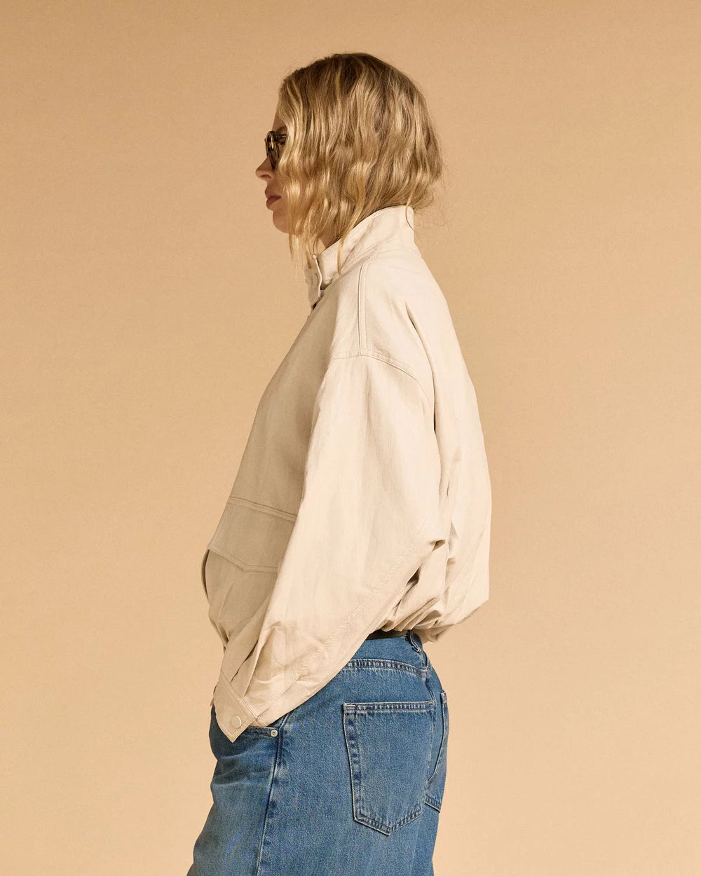 FAUX LEATHER JACKET CREAM (926038)