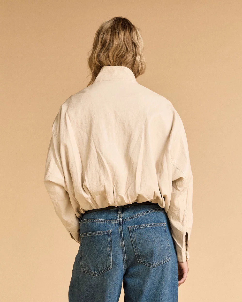 FAUX LEATHER JACKET CREAM (926038)
