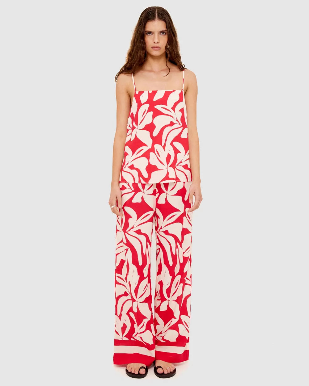 UT2506434 SERATA DRAWSTRING PANTS - RED