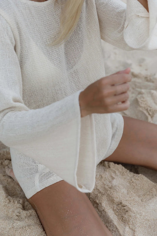 ALLEGRA MESH TOP - NATURAL
