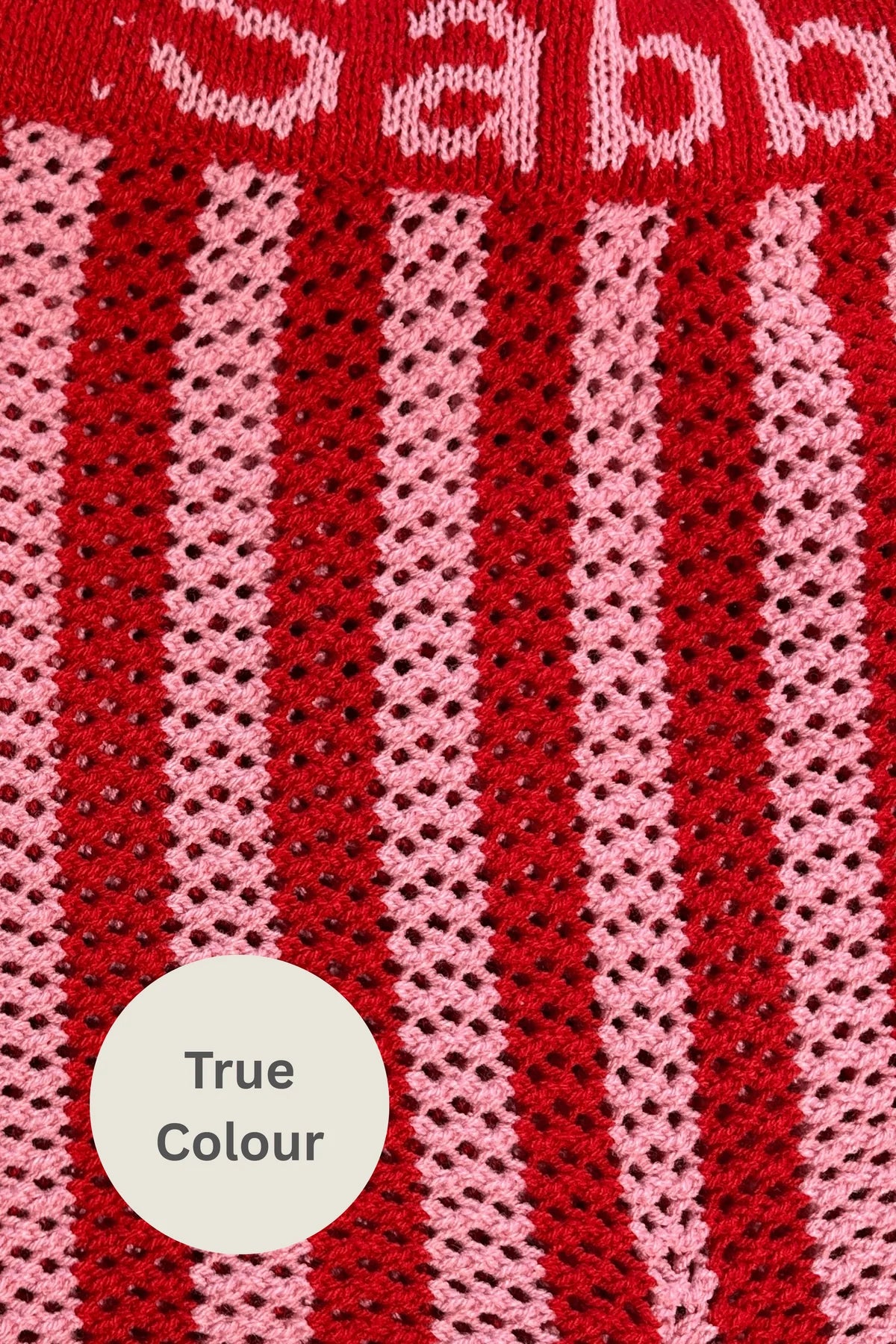 THE KNIT STRIPE BIKE PANTS - RED
