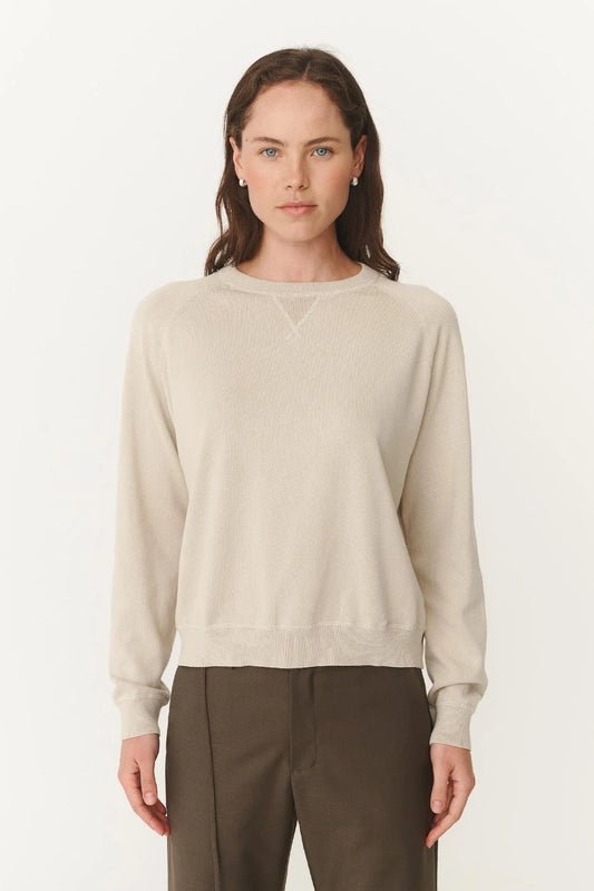 TIGA PIGMENT KNIT JUMPER - STONE