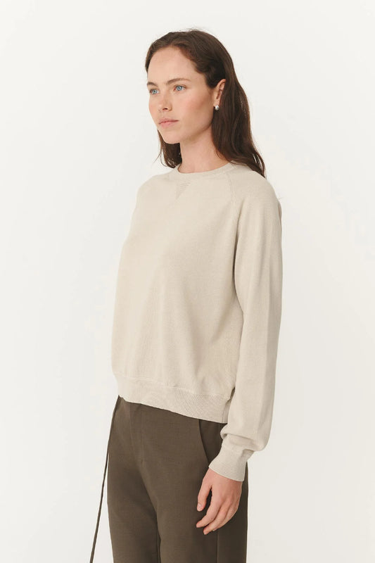 TIGA PIGMENT KNIT JUMPER - STONE