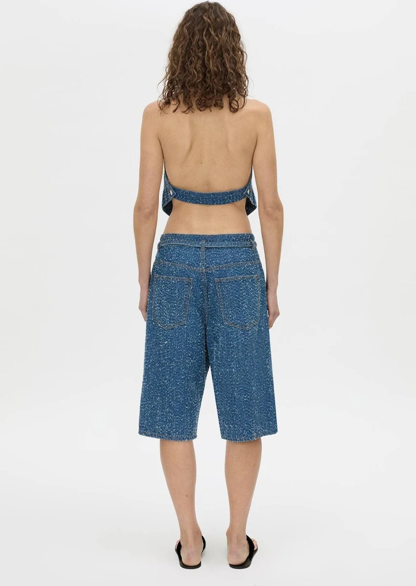 ELENI DENIM TOP-CLASSIC BLUE