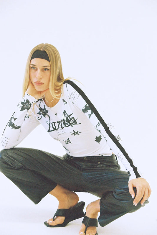 TATTOO TOP - WHITE